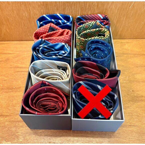 Lot of #9 Vintage Made in Italy Designer Ermenegildo Zegna 100% Silk Neck Ties - Picture 6 of 6